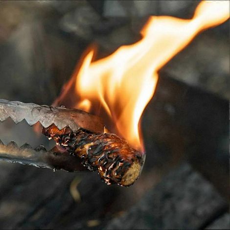 Lot de 100 allume-feu pour cheminées intérieures et extérieures charbon de bois pour poêles à bois feux de camp d'intérieur - Jaune (1/5)