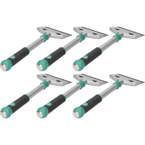 Raclette de sol professionnelle 30cm, lot de 6 lames grattoirs de nettoyage robustes, outil multifonction pour carrelage et vitres (1/5)