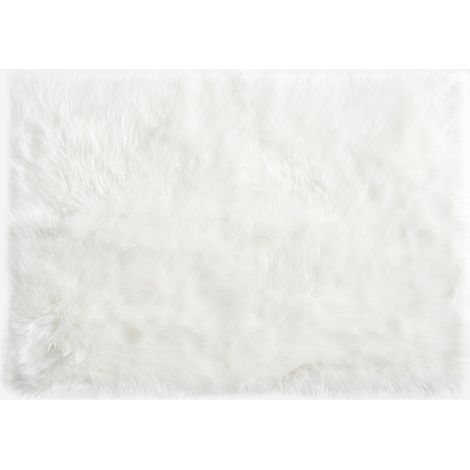 ALFOMBRA PELO LARGO SUAVE BLANCO 160X230CM (1/2)