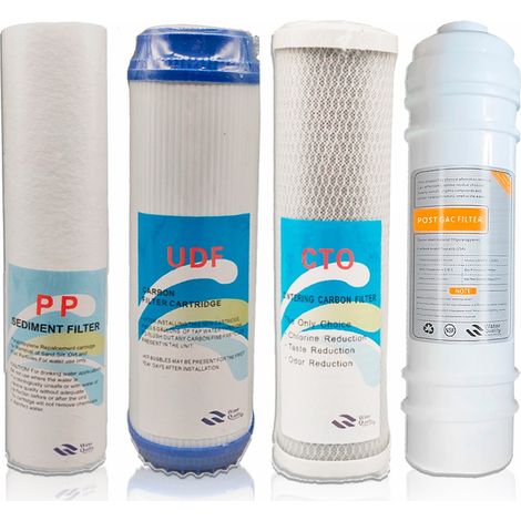 Kit 4 filtri di ricambio per ultrafiltrazione sottolavello Filpur