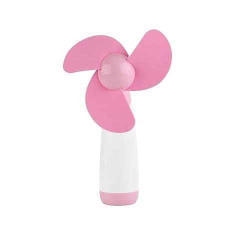 Mini ventilatore tascabile rosa, piccolo ventilatore portatile, ventilatore da tavolo, rinfrescante ventilatore elettrico per bambini, ricaricabile (1/5)
