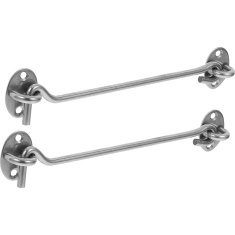 Set aus 2 robusten Haken und Riegeln für Türen und Fenster (1/5)