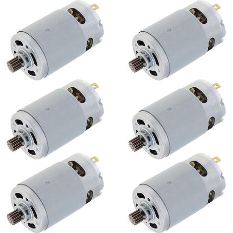 Motor con escobillas RS550 de 6 x 21 V, 14 dientes, apto para motosierras inalámbricas de 4/6 pulgadas y accesorios para motosierras. (1/5)