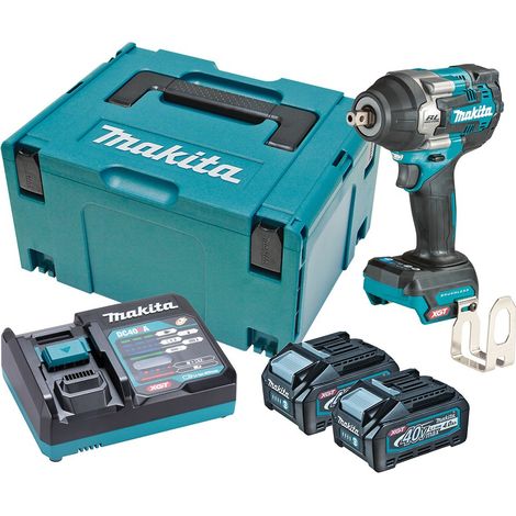 Llave de impacto de la batería 40V máx. / 4.0 AH, 2 baterías + cargador en makpac Tw008gm201 (1/5)