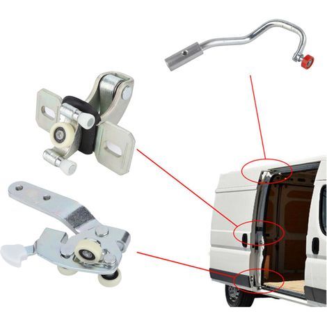 Kit de rails de roulement pour porte coulissante pour Peugeot Boxer (modèles 2002-2006). (1/3)