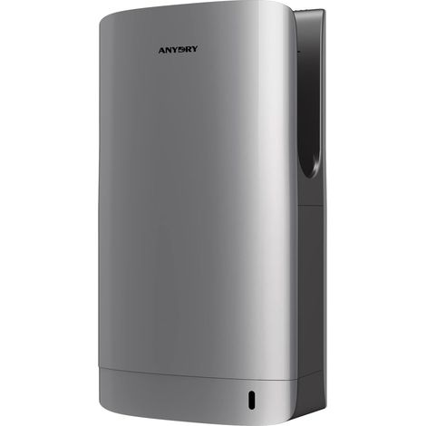 2065 sèche-Mains, sèche-Mains électrique Commercial, sèche-Mains Professionnel, Super Puissant, 7-10 Secondes de Temps de séchage, 1400-1750 Watts (Argenté) (1/5)