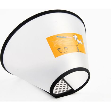 Supet Anti-Morsure Protection Cône Collerettes pour Chien Chat de Chiot Collier Blessure Protecteur de Cône De Cou Réglable Plastique Souple Doux Clair (1/5)