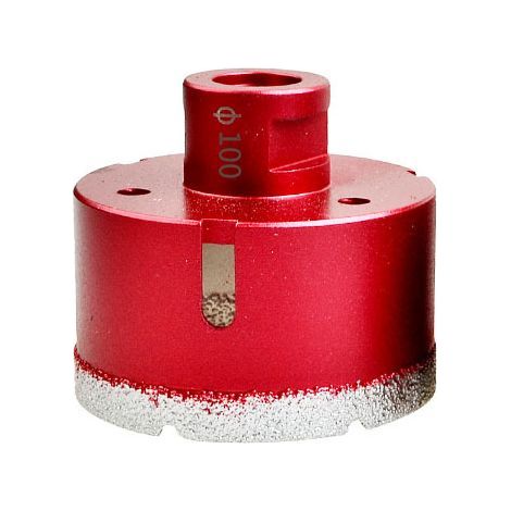 Foret diamanté avec filetage M14, foret à trous creux brasé haute performance pour carrelage/granit/marbre/porcelaine/verre/céramique (100 mm)