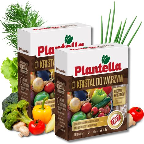 PLANTELLA NPK Mineralischer Blattdünger für Paprika, Gurken und Tomaten 2x1kg