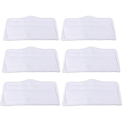 Lntyq Lot de 6 tampons de Nettoyage en Microfibre pour Balai Vapeur Shark S3101 S3202 S3250 S3251 (1/4)