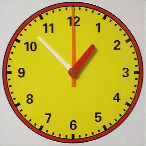 1 patch magnétique pour tableau noir avec motif d'horloge