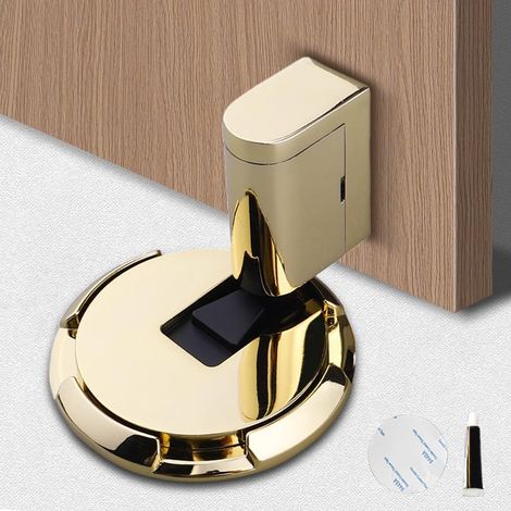 Butee de Porte Stop Porte, Arret de Porte Magnétique Arrêt de Porte en Métal, Butée de Porte Magnétique en Métal Butée de Porte, Butée de Porte Magnétique Solide Avec Adhésif et Vis (D ) (1/5)