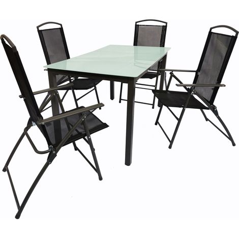 Set di mobili da giardino del gruppo di sedute di 5 pezzi 140M 105x140x80 - VCM