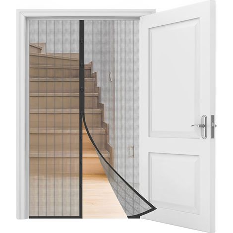 Mosquitera para Puerta Magnética - Malla Cortina Mosquitera para Puerta Antimosquitos Antimoscas Alta Resistencia para Sala de estar, Puerta de Terraza Facil de Instalar , No lleva tira de Velcro (1/5)