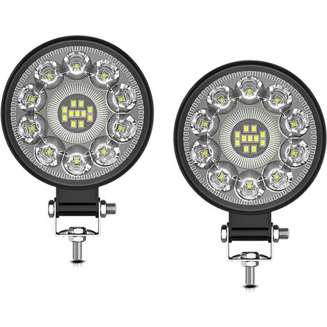 2-teiliges 3-Zoll-LED-Arbeitsscheinwerfer-Set (140 W, weiß) mit Nebelscheinwerfern für Offroad-Fahrten, geeignet für PKW, LKW, SUV, ATV, UTV, Wohnmobil und Boot (1/5)