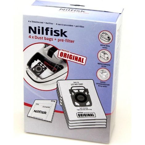 SACS ET PRE-FILTRE ASPIRATEUR NILFISK GAMME KING EXTREME 1470286500 Nilfisk (1/4)