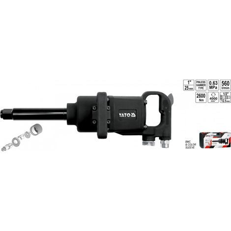 Yato YT-0960 Schraubendreher Schlagbohrer mitAkku 2600 Nm Schwarz (1/2)