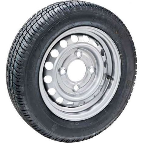 Imline – Roue de remorque 155/70 R13 – Jante acier 4 trous 130 mm – Charge maximale élevée pour remorques – Stabilité sur route