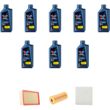Kit tagliando 3 FILTRI e 8L OLIO compatibile con Audi A3 (8V1,8VK) 2.5 TFSI RS3 8V 294kw dal 2016 (1/5)