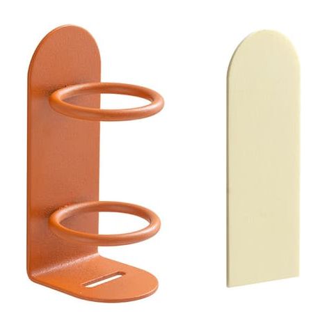 Porte-brosse à dents mural orange (1/3)