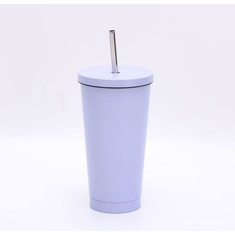 Tasse Thermos - Acier Inoxydable 304 - Double Paroi - 500 Ml - Pour Voiture Et Bureau - 1 Pièce (1/4)