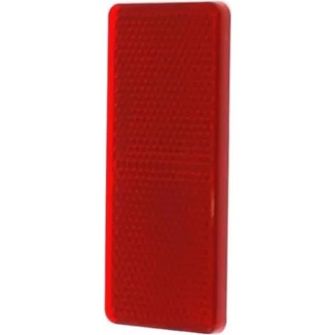 Ultra Secure – Plaque réfléchissante adhésive rouge 90 x 40 mm – Installation facile sur surfaces planes – Pour poteaux et bornes de parking