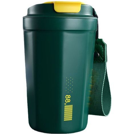 Gobelet isotherme 380 ml en acier inoxydable avec couvercle, tasse thermique pour boissons chaudes et froides (1/5)