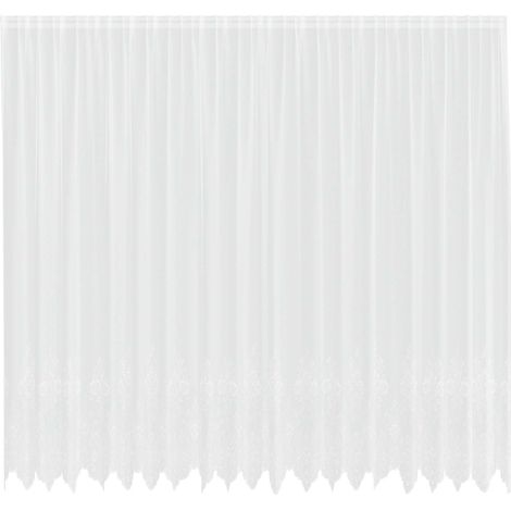Maison Exclusive - Tenda in Pizzo con tende Bianco 300 x 500 cm Poliestere