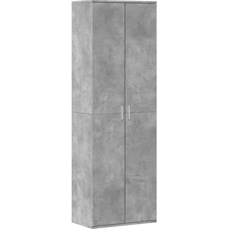 vidaXL Hochschrank Beton Grau 60x35x180 cm Ingenieurholz