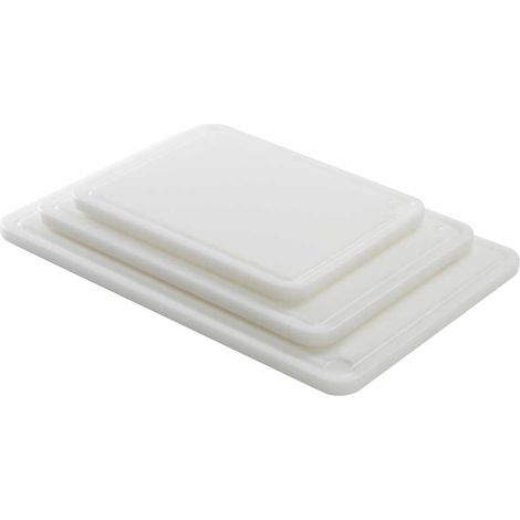 Planche PEHD 500 avec Rigole, poche à jus et pied antiglisse 50x35x2cm - Matériel CHR Pro