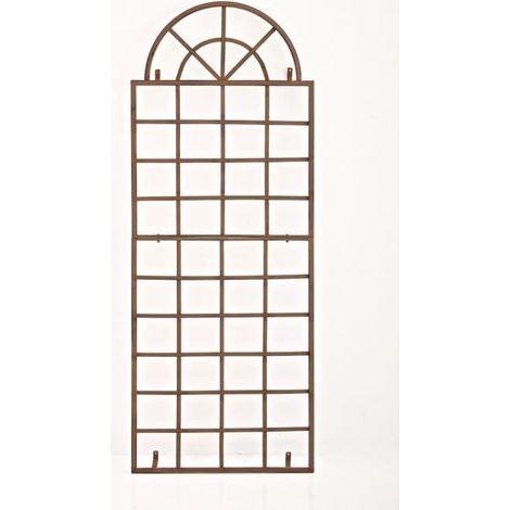 Filiyano-Treillage - CLP - VIVA - Fer - 180 x 70 cm - Brun antique - Fixation murale brun antique (1/4)