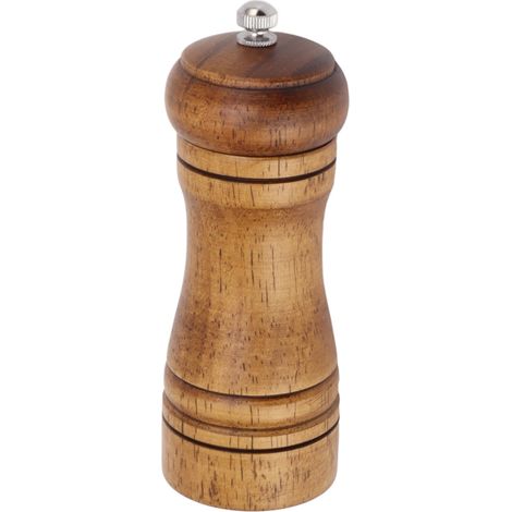 Pfeffermühle aus Holz, professioneller Mahlgrad, verstellbarer Keramikmahlkern, Salz- und Pfeffermühle für den Hausgebrauch, 14,3 x 5,5 cm / 5,6 x 2,2 Zoll (1/5)