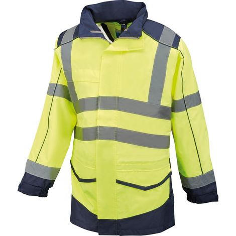 FORMAT Warnregenjacke Whistler Gr.2XL,gelb/marine (1/2)