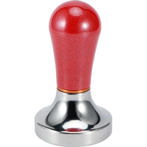 Tasseur à café pour expresso, en aluminium, de couleur rouge, idéal pour presser le café moulu à la maison, au bureau ou dans un café.-AquaForge (1/5)