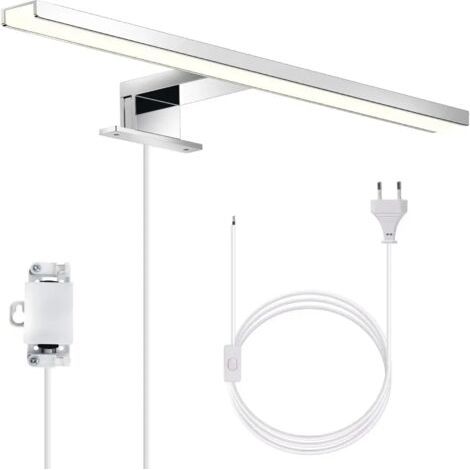 LED Spiegelleuchte, Schrankleuchte, Badleuchte, neutralweißes Licht 4000 Kelvin, 5W, 650lm, IP44, Breite 300mm, Chrom (1/5)