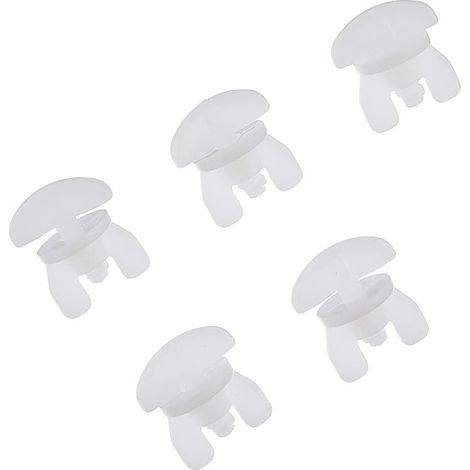 CSPARKV Curtain Track Rollers,24PCS Curtain Rod Ends Rod Caps Curtain Stoppers Plastic Drapery Rail Sliding Glider Replacement Accessories