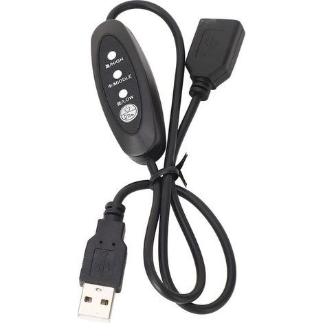 Câble d'extension thermostat USB 5V mâle/femelle avec gaine PVC souple et contrôle de température (1/5)