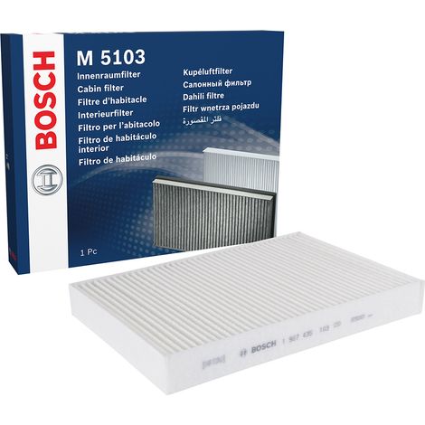 Bosch M5103 - Filtre d'habitacle standard - filtre à poussière et à pollen (1/5)
