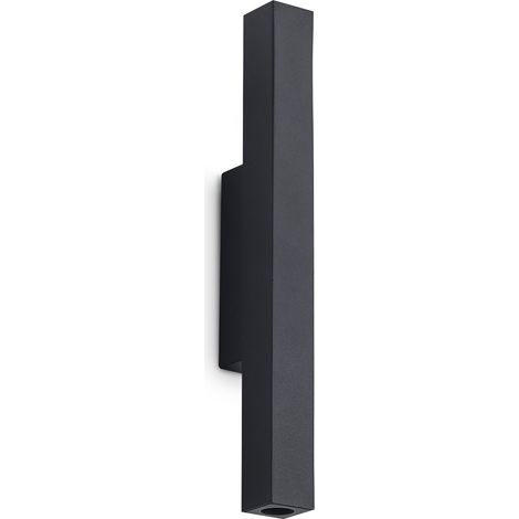 Ideal Lux Applique moderna Look 2 luci LED integrato nero vetro metallo