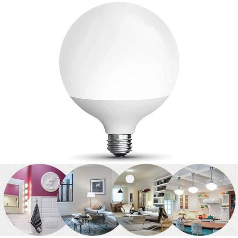Lampadina Led Globo 15W Luce Naturale Lampada Attacco E27 G120 Bianco SOLAR (1/5)