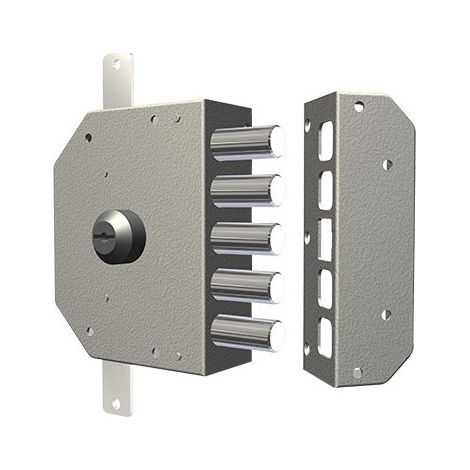 Cerradura para aplicar CR 3200C-02N – Cilindro de 60 mm – 3 puntos de cierre – Derecha – Estructura robusta