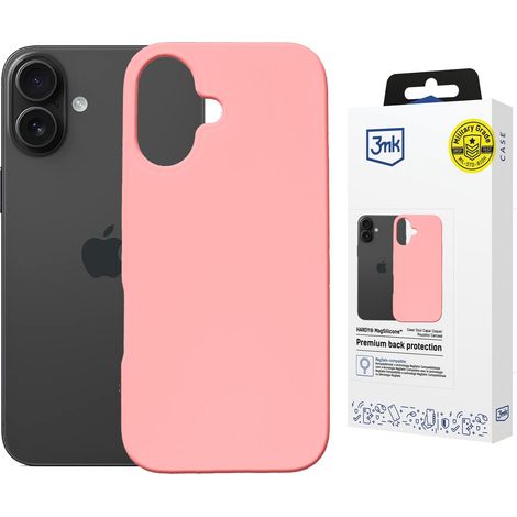 Apple iPhone 16 – 3mk Hardy MagSilicone Pink (1/5)