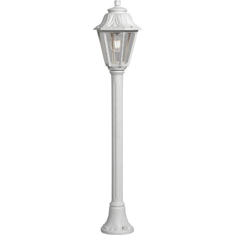 Lampioncino esterno top light asti pa110 bi e27 led ip55 resina