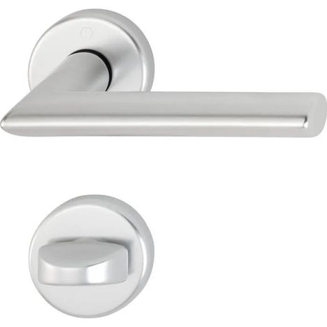 Poignée de porte Hoppe stockholm perforation WC mécanisme ressort