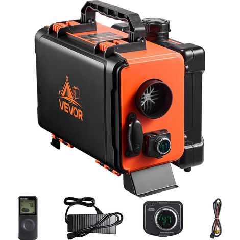 Chauffage Diesel 5-8KW DC 12 V/24 V, Réchauffeur d'Air Diesel pour Stationnement, Tout-en-Un Portable, avec Télécommande et Écran LCD, Réservoir de Carburant 4,5 L, pour Camion Camping-car (1/4)
