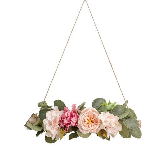 Décoration murale pivoine style café, branches séchées, fleurs à suspendre au mur, bijoux muraux vintage (1/3)