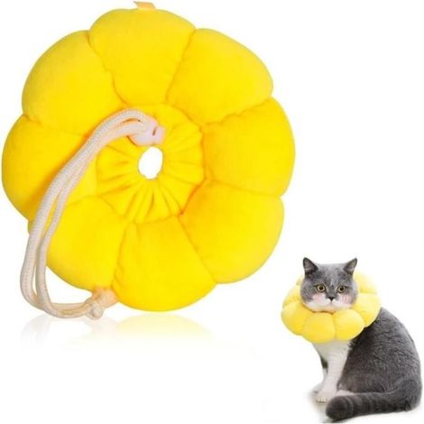 (Blumen-)Antileckhalsband – Nicht spezifiziert – Blumenmuster – Verstellbar – Bequem – Weich (1/4)