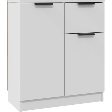 Aparador-cómoda-mueble-organizador-cocina-salón-salón-comedor 60x30x70 cm-madera de ingeniería-blanco 020030330 (1/5)