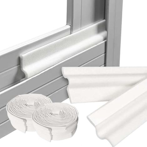 Joint Fenêtre Isolation Anti Froid 8M – Bande d’étanchéité Autocollante pour Fenêtres et Portes – Isolant Thermique et Phonique – Joint Fenêtre PVC Contre le Froid – Blanc (1/4)