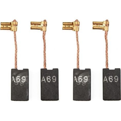 Lot de 4 balais de charbon pour perceuse marteau GBH5400 GBH5-38 X GSH38 8 GSH88X GBH5-40D GSH500 GSH5 TSH5000 GSH5X, Finitions soignees, Longue duree de vie (1/5)